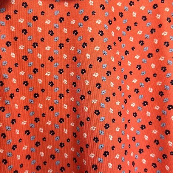 Nicklaus Mens Hot Corral Blue Patterned Golf Polo L Eco Choice Stay Dri - Picture 3 of 8